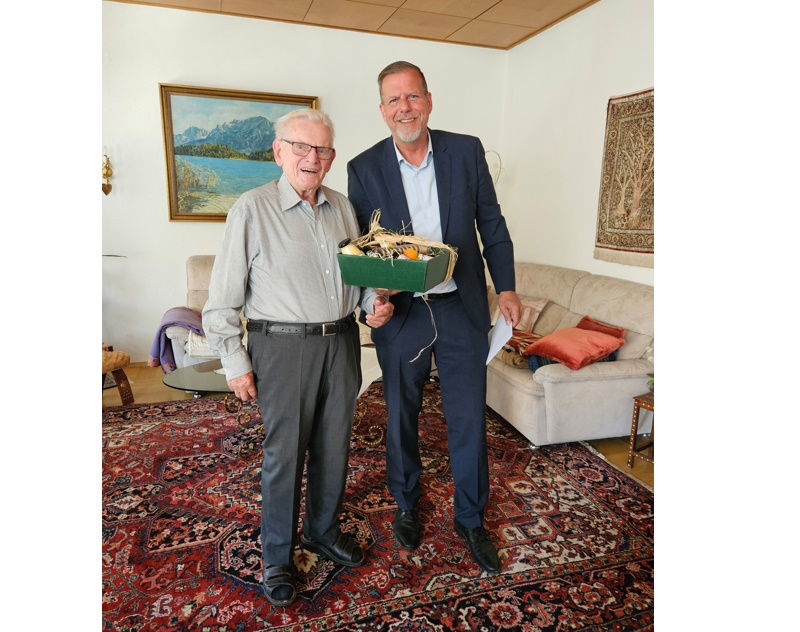 Hockenheim – Altstadtrat Fuchs feiert 95. Geburtstag
