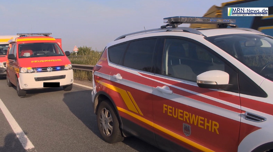 Mannheim – NACHTRAG – B36 – Schwerer Unfall eine Person lebensgefährlich verletzt
