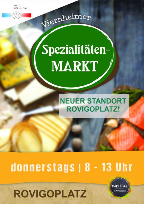 Viernheim – Markttage in Viernheim – Spezialitätenmarkt ab sofort auf dem Rovigoplatz