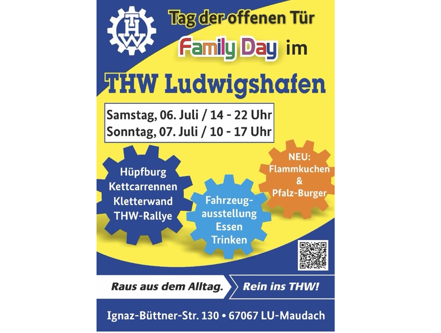 Ludwigshafen – Tag der offenen Tür und Family-Day bei der THW – 06. und 07.07.2024